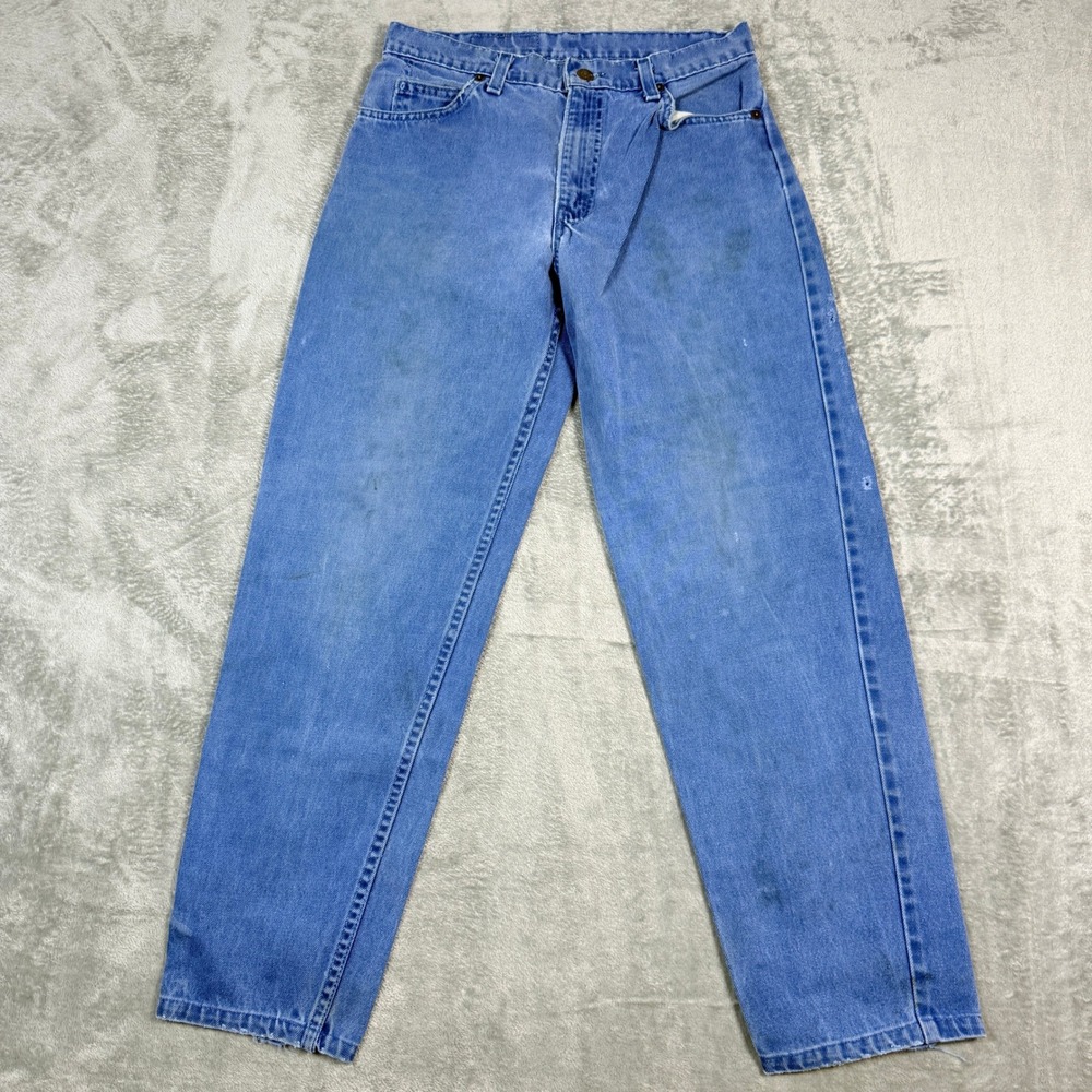 Vintage Levi's Mens 30x34 550 Relaxed Fit Orange Tab Blue Distressed USA Made - Picture 1 of 14